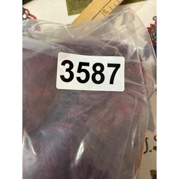 Genuine Peruvian Alpaca Blend Cardigan Large Open Front Long Sleeve Deep Red - Picture 9 of 9